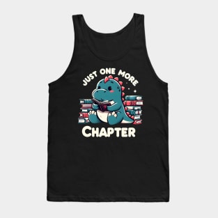 Cute dinosaur reading books Tank Top